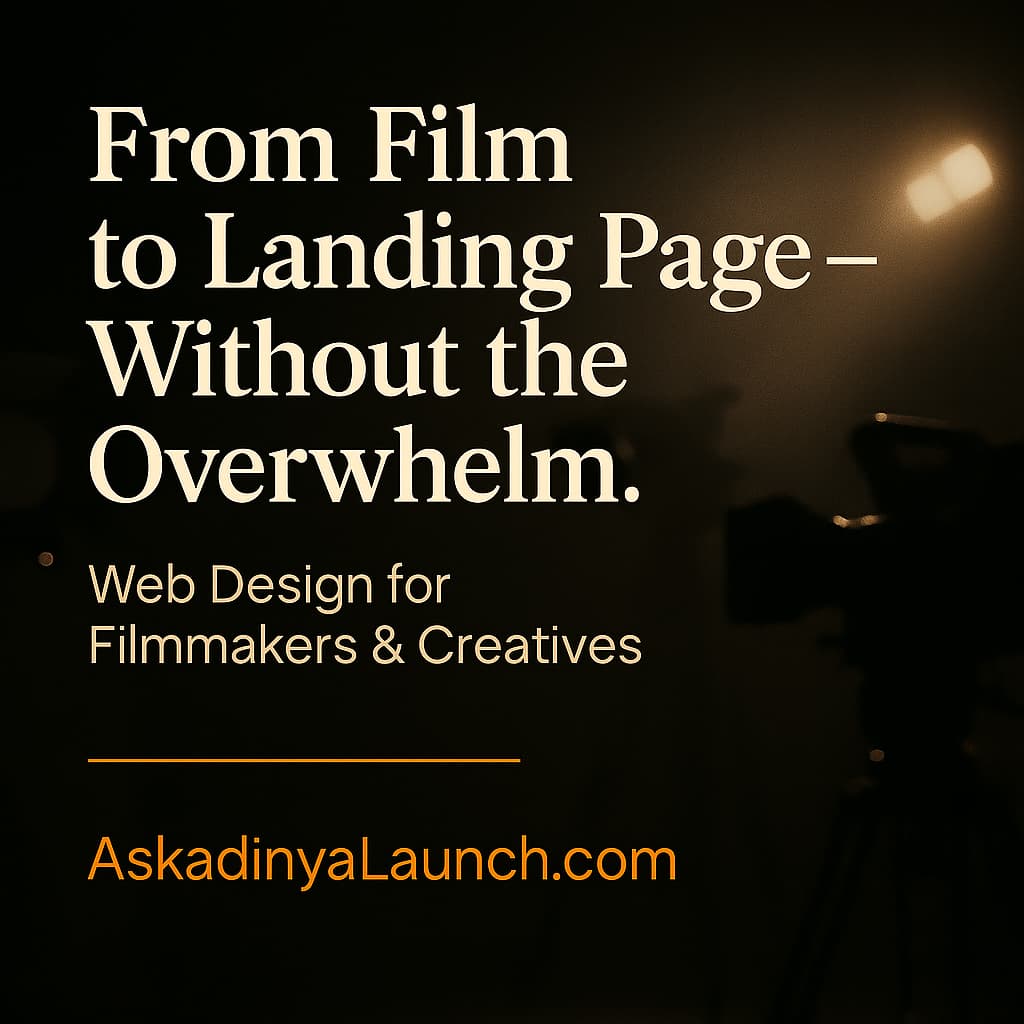 advertisement every frame deserves a story web branding film making. light graphic of a clapper, used in the film industry.